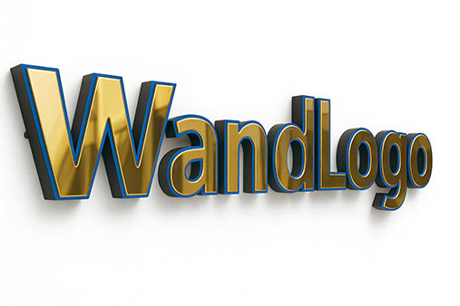 Wandlogo Spiegel-Optik